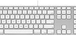 Apple - Keyboard with Numeric Keypad for Select Mac Computers - Silver/White