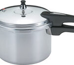 Mirro - 6-Quart Pressure Cooker - Silver/Black