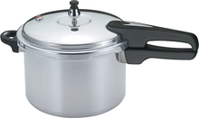 Mirro - 6-Quart Pressure Cooker - Silver/Black - Image 1