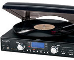 Jensen - 3-Speed Stereo Turntable - Black