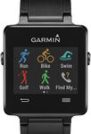 Garmin - vívoactive Smartwatch 28.6mm Plastic - Black Silicone