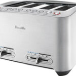 Breville - Smart Toaster 4-Slice Wide-Slot Toaster - Steel