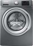 Samsung - 4.2 Cu. Ft. 9-Cycle High-Efficiency Steam Front-Loading Washer - Platinum