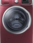Samsung - 4.2 Cu. Ft. 11-Cycle High-Efficiency Steam Front-Loading Washer - Merlot
