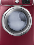 Samsung - 7.5 Cu. Ft. 13-Cycle Electric Dryer with Steam - Merlot