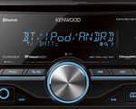 Kenwood - CD - Built-In Bluetooth - Apple® iPod®- and Satellite Radio-Ready - In-Dash Deck - Black