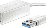 Insignia - USB 3.0-to-Gigabit Ethernet Adapter - White