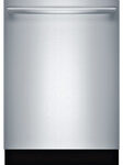 Bosch - 800 Series 24" Tall Tub Built-In Dishwasher with Stainless-Steel Tub - Stainless Steel