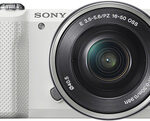 Sony - Alpha a5000 Mirrorless Camera with 16-50mm Retractable Lens - White