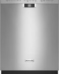KitchenAid - 24" Built-In Dishwasher with Stainless Steel Tub - Stainless Steel