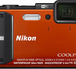 Nikon - Coolpix AW130 16.0-Megapixel Waterproof Digital Camera - Orange