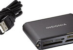 Insignia™ - USB 2.0 Multiformat Memory Card Reader - Black