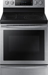 Samsung - 30" Self-Cleaning Freestanding Electric Convection Range - Stainless Steel