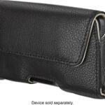 Insignia™ - Leather Hip Case for Select Apple® iPhone® Models and Android Cell Phones - Black