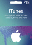 Apple - $15 iTunes Gift Card - Blue/Purple