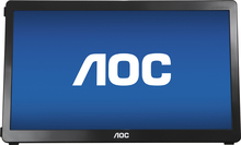 AOC - 15.6" Widescreen Flat-Panel USB-Powered Portable LED Monitor - Piano Black