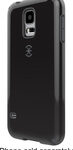 Speck - CandyShell Case for Samsung Galaxy S 5 Cell Phones - Black/Slate Gray