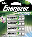 Energizer - NiMH Rechargeable Batteries AA (4-Pack)