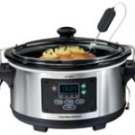 Hamilton Beach - Set & Forget 6-Quart Slow Cooker - Silver