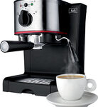 Melitta - Espresso Maker - Black/Silver