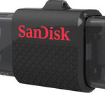 SanDisk - Ultra Dual 16GB USB 2.0/Micro USB Flash Drive - Black