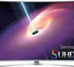 Samsung - 55" Class (54.6" Diag.) - LED - Curved - 2160p - Smart - 3D - 4K Ultra HD TV - Silver