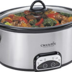 Crock-Pot - Smart-Pot 4-Quart Slow Cooker - Stainless-Steel/Black