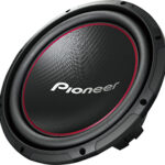 Pioneer - 12" Component Subwoofer with 1,300 Watts Max. Power - Black, Red