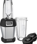 Ninja - Nutri Ninja Pro 24-Oz. Blender - Black/Silver