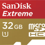 SanDisk - Extreme 32GB microSDHC Class 10 UHS-1 Memory Card - Red/Gold