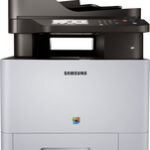 Samsung - Xpress C1860FW Wireless Color All-In-One Laser Printer - White/Black