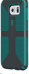 Speck - Candyshell Grip Case for Samsung Galaxy S 6 Cell Phones - Charcoal Gray/Green