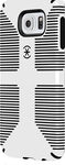 Speck - Candyshell Grip Case for Samsung Galaxy S 6 Cell Phones - White/Black