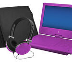 Ematic - 9" Portable DVD Player with Swivel Screen - Purple