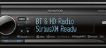 Kenwood - CD - Built-in Bluetooth - Built-in HD Radio - Apple® iPod®-Ready In-Dash Receiver - Black/Gray