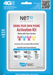 NET10 - SIM Card Kit for Unlocked GSM and CDMA Cell Phones - Multi