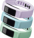 Garmin - Serenity Accessory Bands for vívofit 2 Activity Trackers (3-Pack) - Mint/Cloud/Lilac