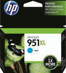 HP - 951XL High-Yield Ink Cartridge - Cyan
