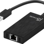j5 create - USB 3.0 Gigabit Ethernet and 3-Port Hub - Black