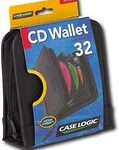 Case Logic - 32-Disc CD Wallet - Black