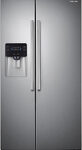 Samsung - 24.5 Cu. Ft. Side-by-Side Refrigerator with Thru-the-Door Ice and Water - Stainless-Steel