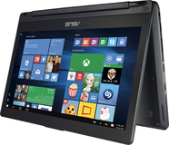 Asus - 2-in-1 13.3" Touch-Screen Laptop - Intel Core i5 - 6GB Memory - 1TB Hard Drive - Black Hairline