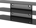 Sonax - TV Stand for TVs Up to 65" - Silver/Chrome