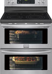 Frigidaire - Gallery 30" Self-Cleaning Freestanding Double Oven Electric Convection Range - Stainless Steel