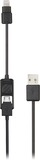 Scosche - smartSTRIKE 3' 2-in-1 Charge-and-Sync Cable - Black - Image 1
