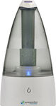 PureGuardian - Ultrasonic 0.21-Gal. Cool Mist Humidifier - White/Smoked Gray