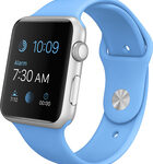 Apple - Apple Watch™ Sport 42mm Silver Aluminum Case - Blue Sports Band
