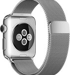 Apple - Milanese Loop for Apple Watch™ 38mm - Stainless Steel