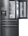 Samsung - Showcase 27.8 Cu. Ft. 4-Door French Door Refrigerator - Black Stainless