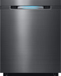 Samsung - WaterWall 24" Tall Tub Built-In Dishwasher - Black Stainless